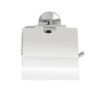 WENKO Portarotolo Cuba con coperchio , Pressogetto di zinco, 13.5 x 13.5 x 4 cm, Cromo