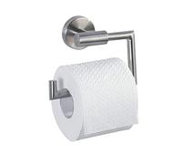 WENKO Portarotolo di carta igienica senza coperchio Bosio, incl. materiale per il montaggio a parete, 15x10,5x6,5cm, acciaio opaco
