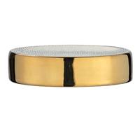 Wenko Portasapone Nuria, Colore: Oro/Bianco, Ceramica, Gold, 12 x 3 x 8 cm