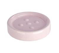 Wenko portasapone Polaris Pastel portasapone, Ceramica, 11 x 11 x 2,5 cm, Ceramica, Rosa, 11 x 11 x 2,5 cm