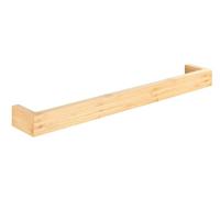 WENKO Portasciugamani in bambù, moderna decorazione da parete | supporto per asciugamani e teli bagno con fissaggio a parete incluso, accessorio bagno, 60 x 9 x 5 cm, naturale, Mod Bambusa