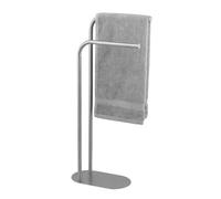 Wenko Portasciugamani MOD. Levante autoportante Design Moderno in Acciaio Inox salvaspazio Metallo Satinato per Bagno 30 x 79 x 17 cm Argento Opaco