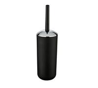WENKO Portascopino per WC Brasil nero - infrangibile, TPE, 10 x 37 x 10 cm, Nero