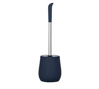 Wenko Portascopino per WC Sydney blu scuro opaco ceramica - Portascopino WC con rivestimento ad effetto soft touch, Ceramica, 12.5 x 39.5 x 12.5 cm, Blu opaco