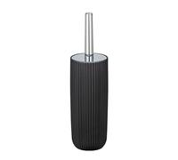 WENKO Portascopino wc Mod Agropoli grigio, materiale plastico | portaspazzola chiuso con design plastico e superficie satinata, spazzola WC igienica, Ø 10 x 36,5 cm