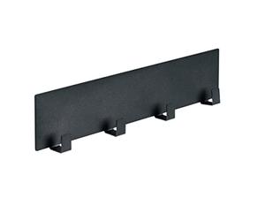 Wenko Portautensili magnetico Ima nero, accessorio Black Outdoor Kitchen con 4 ganci per panni e accessori per barbecue, fissaggio rapido senza perforare su superficie metallica, 30 x 6,5 x 2 cm