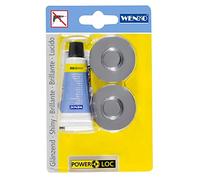 WENKO Power-Loc® adattatore - Befestigen ohne bohren. Plastica. 4 x 1.5 x 4 cm. Cromo