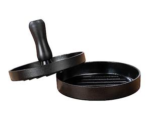 Wenko Pressa Patty per Modellare in Modo Uniforme Le Torte Hamburger con Rivestimento Antiaderente in Alluminio Nero Ø 12 cm Altezza 8 cm, Metallo, 8 x 12 x 12 cm