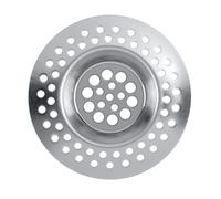 Wenko Proteggi scarichi acciaio set 2 pezzi - set 2 pezzi, Acciaio inossidabile, 7 x 7 cm, Lucido