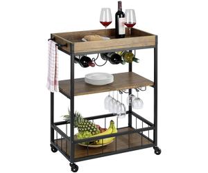 Wenko Rustico scaffale da cucina 80x40x89.5 cm nero-marrone 54125100