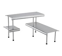 Wenko, Scaffale angolare da cucina, Argento (Silber), 50 x 31 x 50 cm