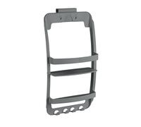 Wenko Scaffale da Bagno Universale, utile per riporre i Vostri Utensili da Bagno, da Appendere a cabine Doccia e termosifoni per Asciugamani, Fissaggio Senza Foratura, 26 x 54,5 x 11,5 cm, Antracite