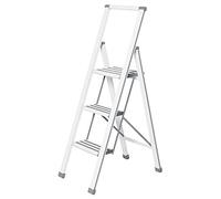 Wenko Scaletta pieghevole aluminio 3 gradini bianca Haushaltsleiter