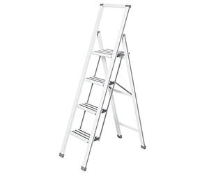 Wenko Scaletta pieghevole aluminio 4 gradini bianca Haushaltsleiter