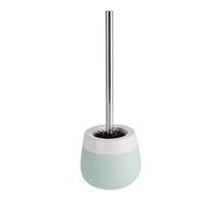 Wenko - Scopino per WC Malta porta scopino, Ceramica, Verde menta, 14 x 14 x 38.5 cm