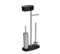 Wenko Scopino per WC, Nero, 17 x 72,5 x 32