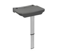 WENKO Sedile doccia ribaltabile Secura Premium - Sedile richiudibile per doccia, portata 120 kg, Polipropilene, 37 x 37.5-56.5 x 30.5 cm, Grigio antracite