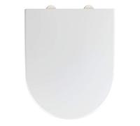 WENKO Sedile WC Exclusive n. 4 con abbassamento automatico, adatto per Villeroy & Boch Subway 2.0 e ceramica comune, coperchio WC in termoindurente antibatterico, 38 x 46 cm, colore: Bianco
