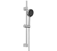 Wenko Set Doccia MOD. Softwater Sistema a Risparmio idrico con Asta Doccia 70 cm in Acciaio Inox e doccetta cromata per scaldabagni istantanei