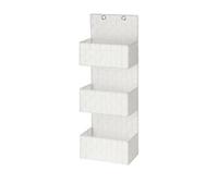 WENKO Set Portaoggetti da Bagno 2 Pezzi Bianco - NUOVO