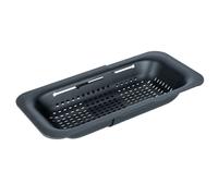 Wenko Setaccio per lavello Sivo, setaccio per Cucina Estraibile in plastica Nero
