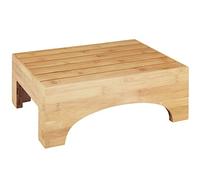 WENKO Sgabello da bagno in bambù, 40 x 15 x 30 cm, naturale