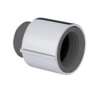 Wenko Sistema per Risparmio Idrico Watersaving, Sistema Regolabile per Il Risparmio di Acqua per Doccia, Filettatura Int./Est. Universale da ½", Risparmia 15-60%, Plastica Abs Resistente, Cromato