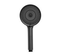 Wenko Soffione Doccia MOD. Softwater Nero Opaco con 3 modalità di Getto Ø 12 cm ABS Senza calcare Risparmio idrico Attacco Universale ½ Adatto scaldabagni
