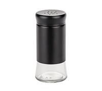 Wenko Spargispezie di vetro Boga, accessorio per barbecue da 0,14 l, Outdoor Kitchen per tutte le spezie, vasetto di vetro trasparente, coperchio di plastica nera, Ø 5 x 11,5 cm, 55020100