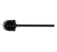 (TG. Ø 8 cm) WENKO Spazzola di ricambio WC con maniglia acciaio silicone nero