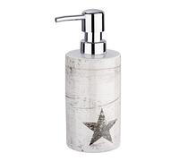 Wenko Star - Ceramica tortora, 6,8 x 6,8 x 10,8 cm, ceramica, Grigio, 7.1x7.1x17.8 cm