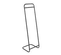 WENKO Appendiabiti mod. Surya, asta appendiabiti autoportante in metallo laccato con asta di bambù, ideale per guardaroba e camera da letto, con asta per cambiare colore nero, 40 x 140 x 40 cm