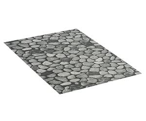 WENKO Tappetino in schiuma espansa Sassi. Design in pietra. Versatile per esterni che per interni, tagliabile su misura. Idrorepellente, antimacchia e antiscivolo. Misure (L x P): 50 x 80 cm