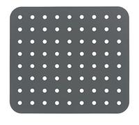 Wenko Tappetino per lavello in cristallo quadrato grigio extra forte, Maße (B x H x T): 27,5 x 1 x 31 cm