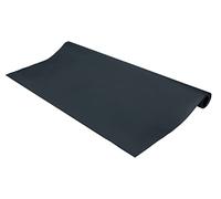 Wenko Tappeto antispruzzo nero, tappetino protettivo per il pavimento con effetto antiscivolo per barbecue, resistente all’acqua ideale per esterno, protegge dalle macchie di grasso, 120x60cm,55007100