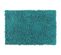 WENKO Tappeto da bagno in ciniglia verde 50 x 80 cm - Tappetino da bagno, tappetino da doccia, morbidissimo e antiscivolo, Poliestere, 50 x 80 cm, Verde