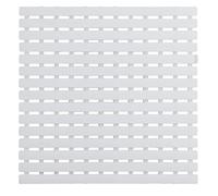 Wenko Tappeto doccia Arinos bianco 54 x 54 cm - Tappetino doccia con ventose antiscivolo, Plastica, 54 x 54 cm, Bianco