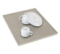 Wenko Tappeto drenante MOD. Maxi Tappetino scolapiatti Antiscivolo per Cucina Asciugatura Rapida Lavabile in lavastoviglie 40 x 1 x 30 cm plastica Beige