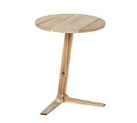 Wenko Tavolino mod. Acina, tavolino rotondo in legno di acacia certificato FSC®, comodino, tavolino decorativo o per ripiano, design a gamba singola, Ø 40 x 50 cm