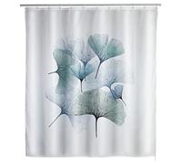 Wenko - Tenda da doccia in tessuto antimuffa, lavabile, impermeabile, con anelli per il fissaggio al bastone della doccia, Poliestere, Multicolore > 3 colori, 180 x 200 cm