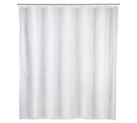 Wenko Tenda doccia monocolore, pellicola materiale sintetico, PEVA, 120 x 200 cm, Bianco