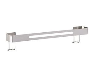 WENKO Toallero Barra de Acero inoxidable Premium Plus, Acciaio Inox, Argento, 40.5 x 9.5 x 8.5 cm