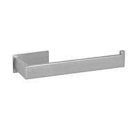 WENKO Turbo-Loc Portasciugamani Genova Opaco, supporto decorativo da parete in acciaio inox per asciugamani da fissare senza foratura, ideale per bagno o WC degli ospiti, antiruggine, larghezza 19,4 x