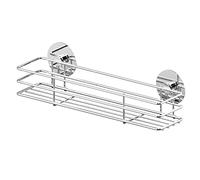 WENKO Turbo-Loc® portaspezie - fissaggio senza trapano, Metallo cromato, 30 x 9 x 8 cm, Argento lucido