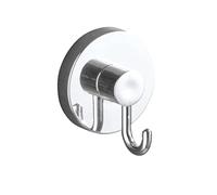 WENKO Vacuum-Loc gancio cromo set 2 pezzi - set di 2, fissaggio senza trapano, ABS, 6 x 6 x 5 cm, Cromo