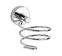 WENKO Vacuum-Loc® porta asciugacapelli Capri - fissaggio senza trapano, Pressogetto di zinco, 10 x 9.5 x 15.5 cm, Cromo