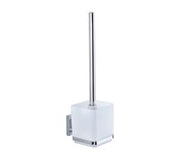 WENKO Vacuum-Loc® portarotolo e portascopino WC in acciaio inox Quadro, Acciaio inossidabile, 9.5 x 37 x 12.5 cm, Lucido