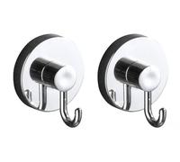 Wenko Vacuum-Loc rund Stah set di ganci argento 20900100