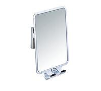 WENKO Vacuum-Loc® specchio da parete Quadro, ABS, 14 x 19.5 x 8 cm, Lucido