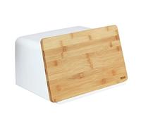 Wenko Vasetto con coperchio in bambù Kubo Bianco